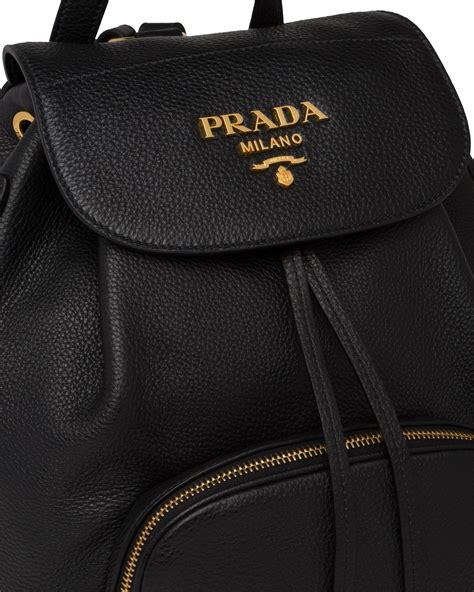 prada leather backpack white|prada unisex backpack.